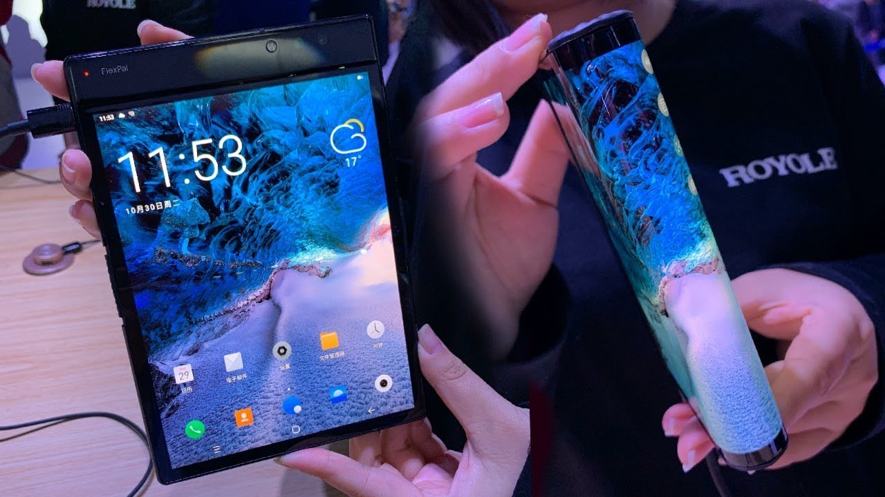 Worlds First Fold-able Android Smartphone: Rouyu Flexpai